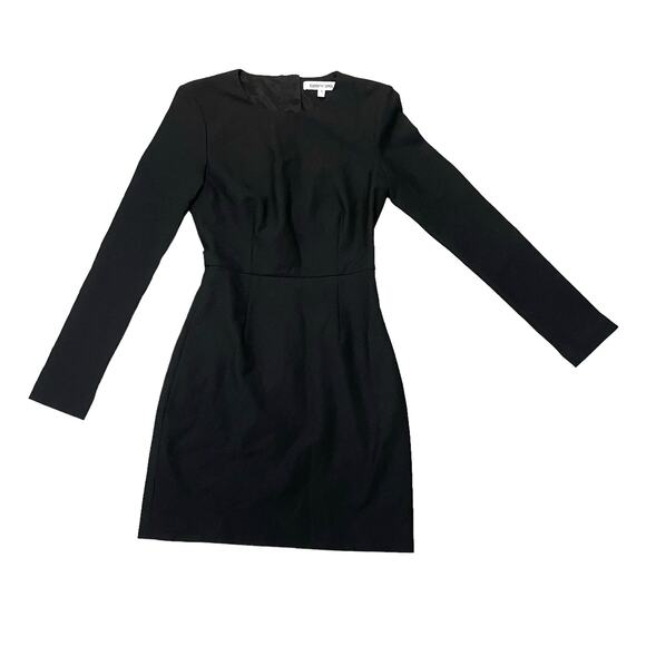 Elizabeth and James Rudi Black Crepe Sheath Dress Open Back Cutout -  Size 0 - Picture 1 of 9